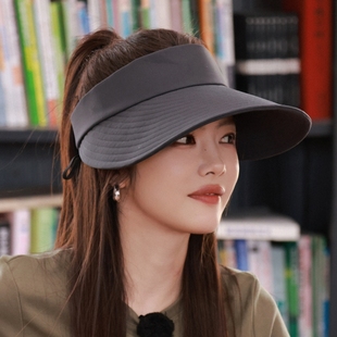 种地吧蔡文静同款帽子女ins遮阳防晒太阳帽百搭鸭舌空顶帽时尚潮