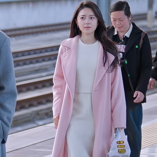 原版骄阳似我赵今麦聂曦光同款毛呢外套秋冬中长款呢子大衣女衣服