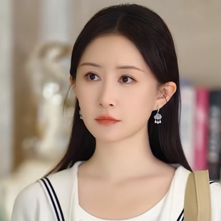 短剧凤栖今朝舒畅南桑宁同款平安锁耳环耳坠女高级感小众设计耳饰