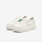 新款 百搭松糕厚底鞋 小白鞋 百思图2025夏季 女运动休闲鞋 W0813CM5