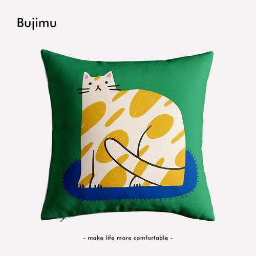 高清环保双面印花可拆洗枕套