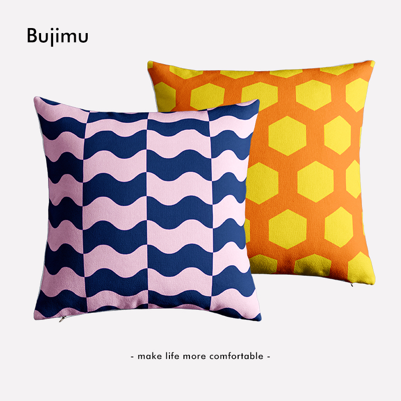 北欧简约圣诞礼物抱枕样板间客厅沙发装饰靠垫汽车靠背床头靠枕