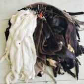 整张水貂皮原材料残次脱花貂皮手工DIY 修补服装 内胆皮草皮料貂毛