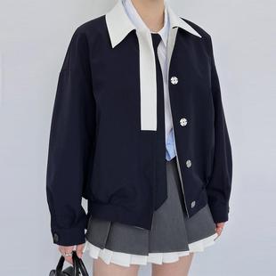 2026年新款开春季百搭休闲棒球服气质夹克韩系短款外套春装女款