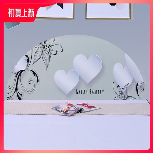 定制全包老式半圆形弧形床头罩