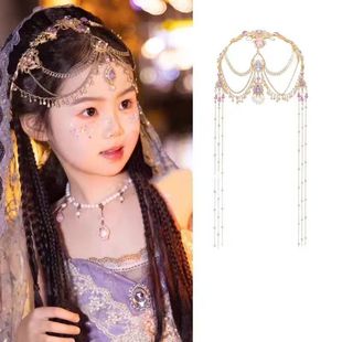 敦煌异域风茉莉公主流苏头饰云南丽江古风发饰民族风超仙眉心坠女
