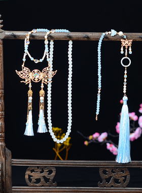 新中式马面裙配饰璎珞项链