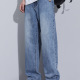 宽松阔腿水洗牛仔裤 男款 加绒加厚美式 Kuvine秋冬季 复古高街直筒裤
