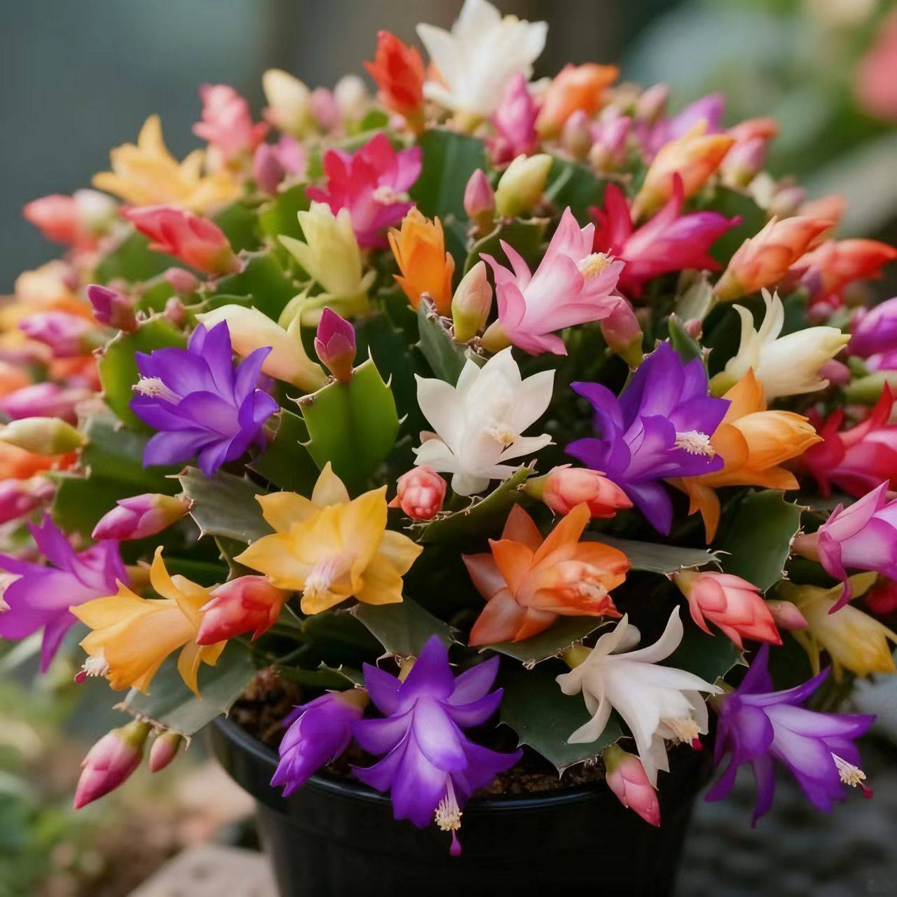 清仓处理中蟹爪兰盆栽带花苞多色花苗大苗好养耐活卉客厅开花好养,鲜花速递/花卉仿真/绿植园艺,绿植,淘宝优惠券,粉丝福利购,淘宝优惠卷