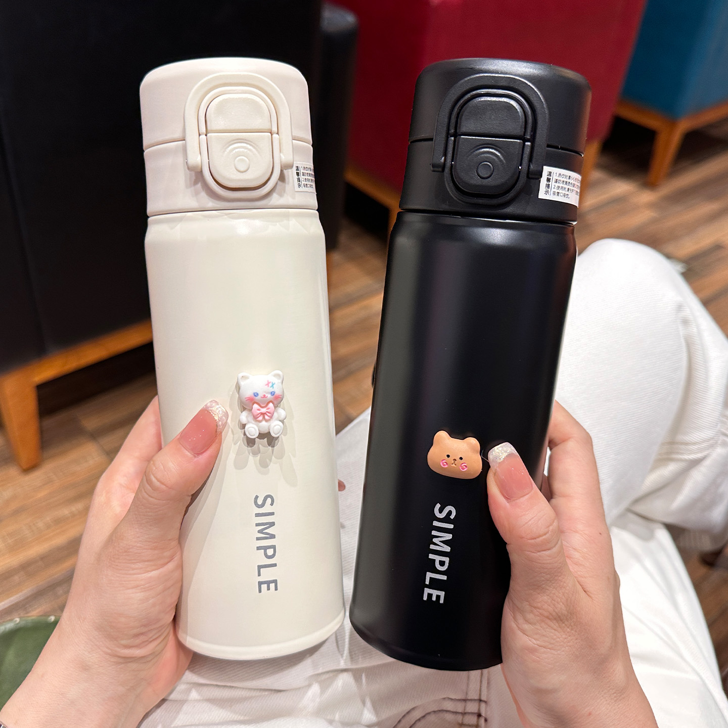 商务保温杯男士车载杯女生学生