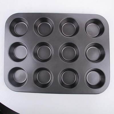 Round Muffin CupCake Mold Egg Tart Baking Pan Tray纸杯蛋糕模