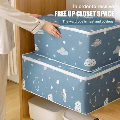 Foldable Storage Bag Clothes Blanket Quilt Sweater Closet Or