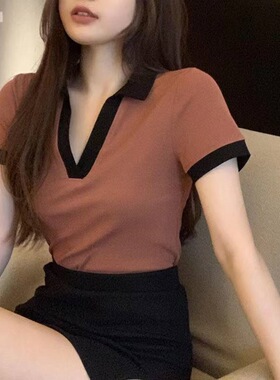 Year Summer Tops Short Tide Niche Sweet Spice Wind Pure Desi