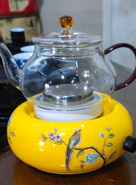 陶然炉 精美陶瓷炉煮茶烧水玻璃壶 快速热电子功夫茶炉泡茶炉包邮