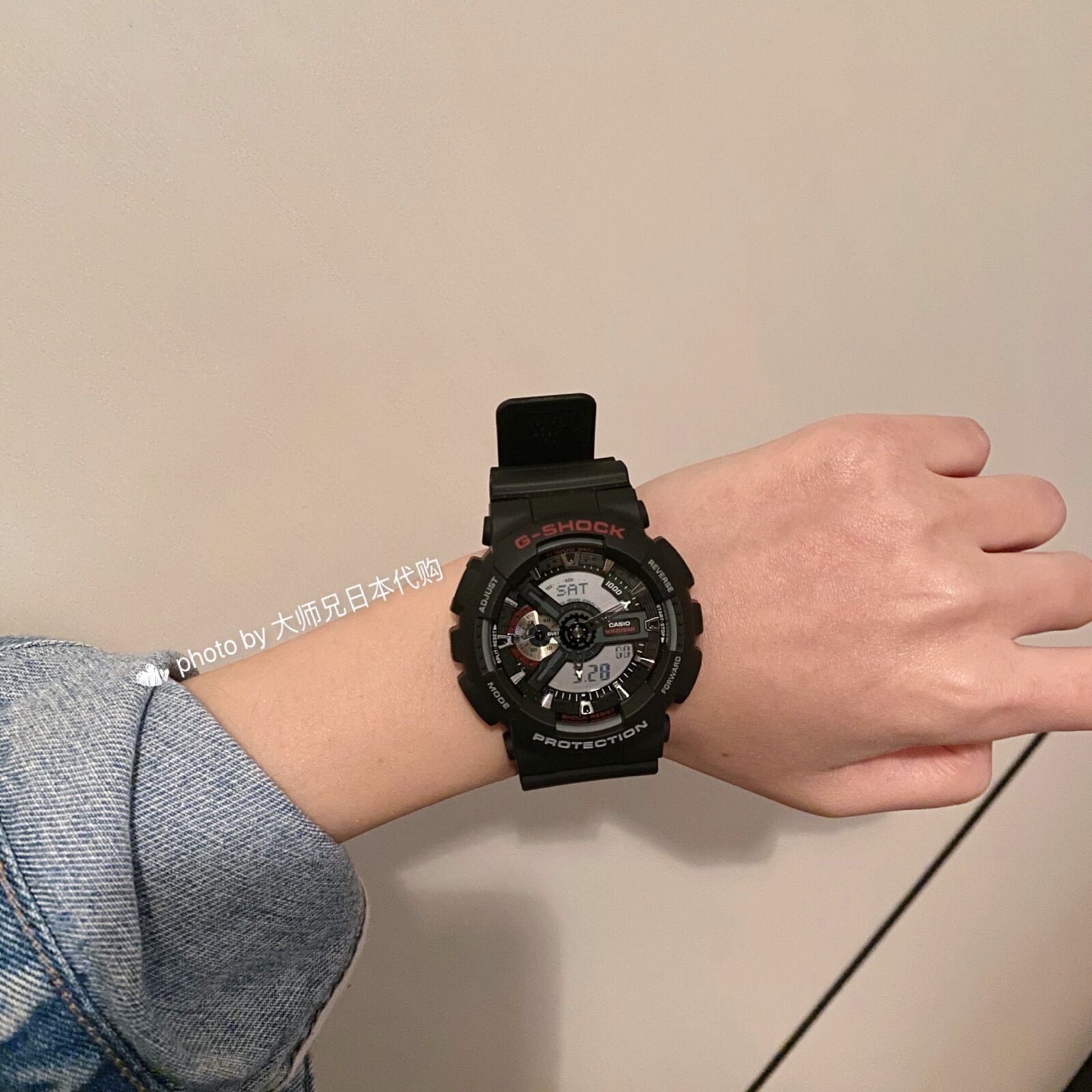 日本 casio卡西欧gshock街头潮表 权志龙同款运动手表ga-110mb-1a
