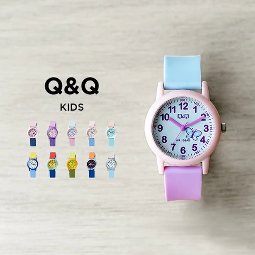 日本Q&Q儿童可爱小学生腕表