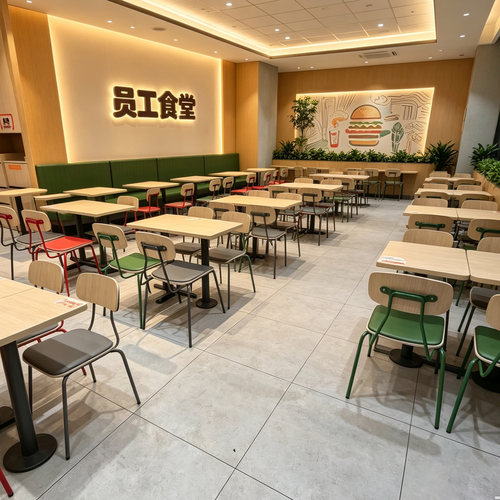 定制商用餐饮店弯板靠背餐椅