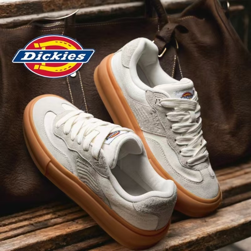 Dickies男鞋四季款翻毛皮德训鞋增高耐磨百搭软底运动休闲滑板鞋