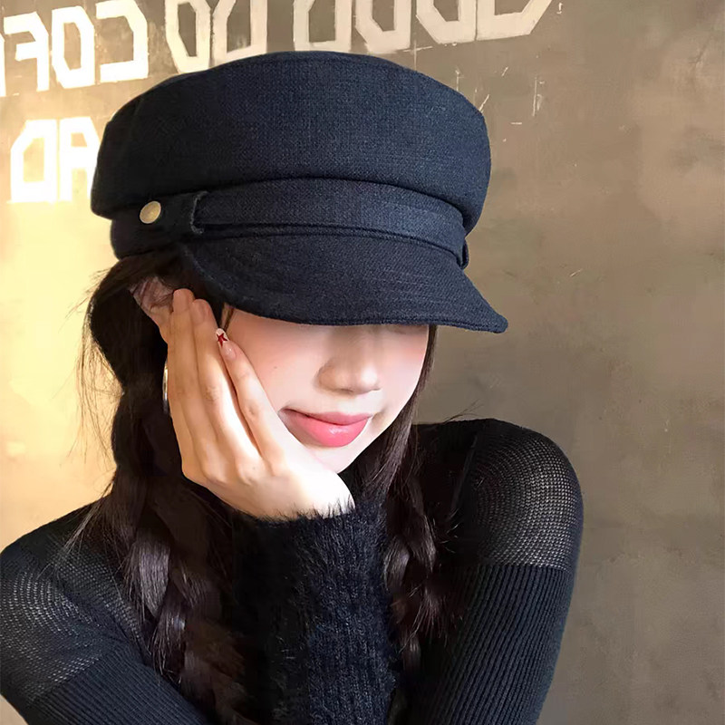 玛诗杜MUSTKOO 法式复古简约百搭 羊毛 报童贝雷帽 女款7126