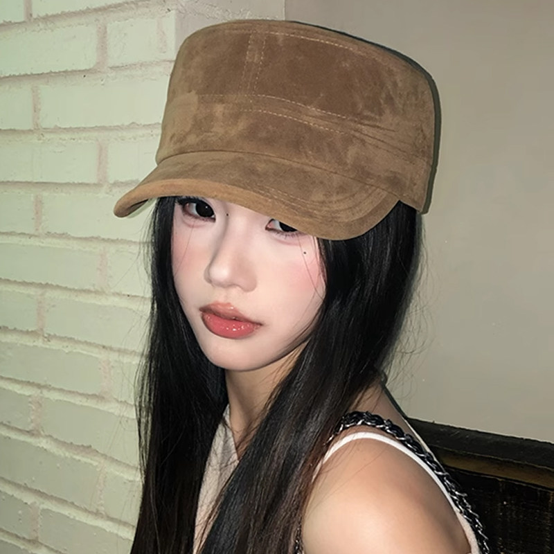 玛诗杜MUSTKOO【博主同款】高品质毛呢平顶帽百搭时髦鸭舌帽7095图片