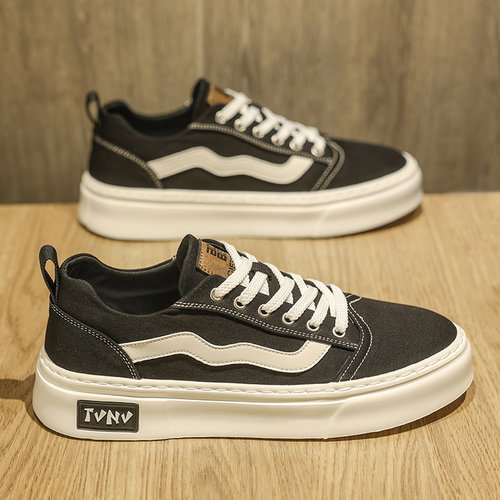 透气布休闲潮流大码帆布鞋