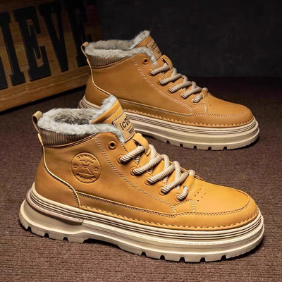 特大码雪地靴冬季加绒保暖工装45户外46棉鞋47加厚48防滑49马丁靴