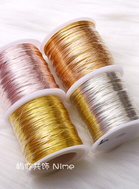 大桶足量升级彩色保色铜丝线造型软铜线手工首饰绕线diy饰品材料