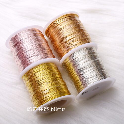 保色铜丝软铜线金色14k