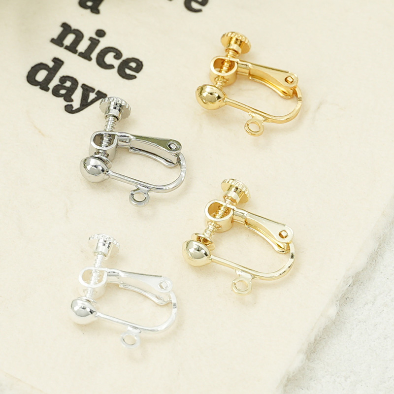 屿你精选包金保色耳夹转换器DIY