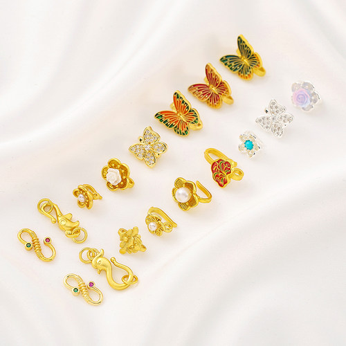 古法包金镀金S扣连接扣钩扣收尾