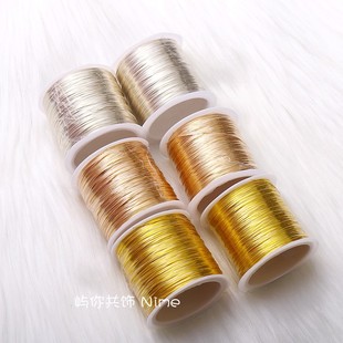 保色铜丝软铜线金色14k diy饰品专用定型手工首饰绕线一卷100米