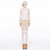 不规则短裙套装 朦胧纯欲甜妹波点印花轻薄吊带背心 女秋 Sisjuly