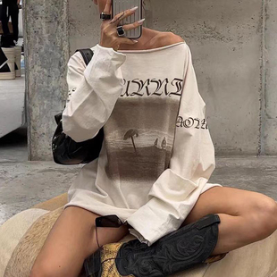 #Sisjuly#Vultures侃爷周边同款高级复古极简风宽松百搭时尚T恤女