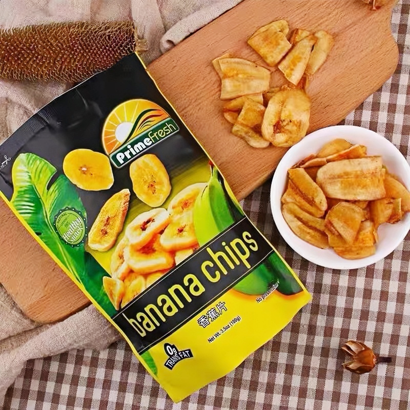 菲律宾进口primefresh菲乐宾香蕉片100g芭蕉干果脯烧烤味零食品