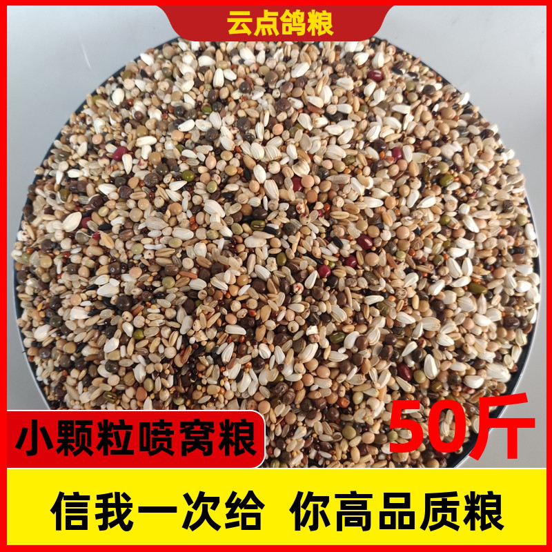 喷窝红高粱小豌豆小麦幼鸽鸽粮食