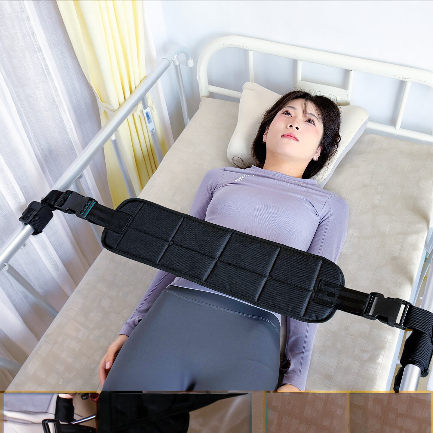 华美普康卧床病人约束带防坠床安全固定带腰腹部束缚带老人保护用