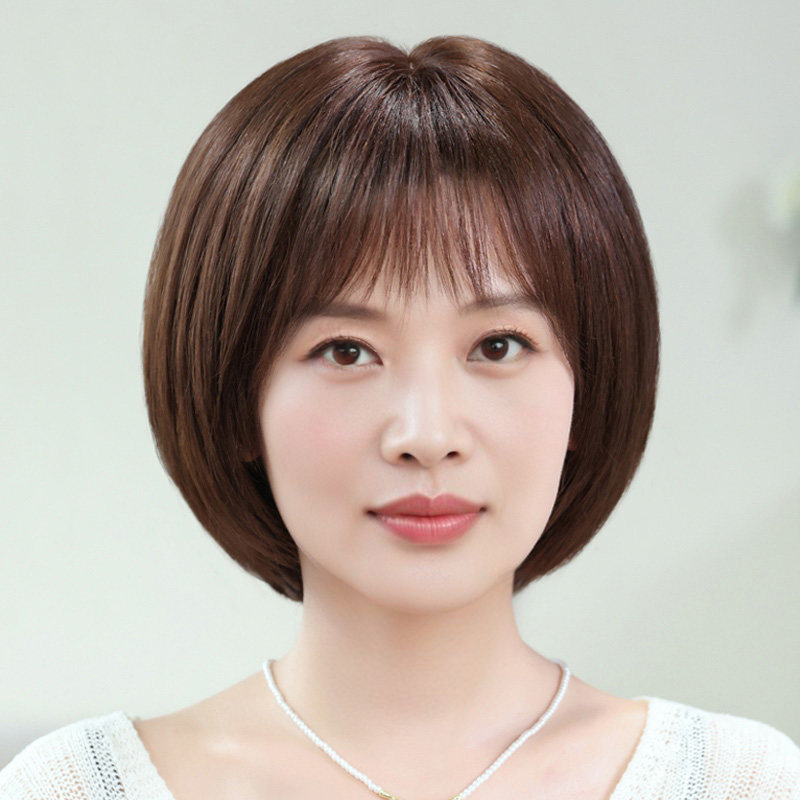 假发套女全真发波波头光头假发套