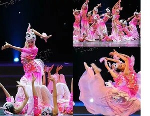 小荷风采儿童傣族唧唧鱼儿跃舞蹈演出服鱼儿欢歌美人鱼舞蹈表演服