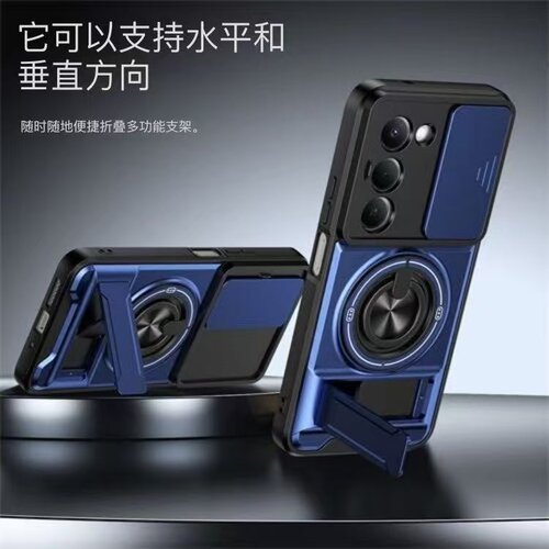 推拉小米红米NOTE15R防摔手机壳Redmi15吸无线充多功能指环23057RA09C横竖多功能隐形支架镜头保护壳