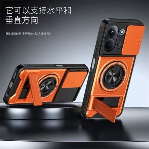推拉小米红米Turbo5MAX防摔手机壳Redmiturbo5磁吸无线充POCOX8PROMAX多功能指环2511FRT34C支架镜头保护壳