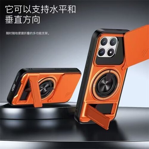 推拉小米红米K90防摔手机壳Redmik90ProMAX吸无线充POCOF8Pro多功能UITRA指环2510drk44c隐形支架镜头保护壳