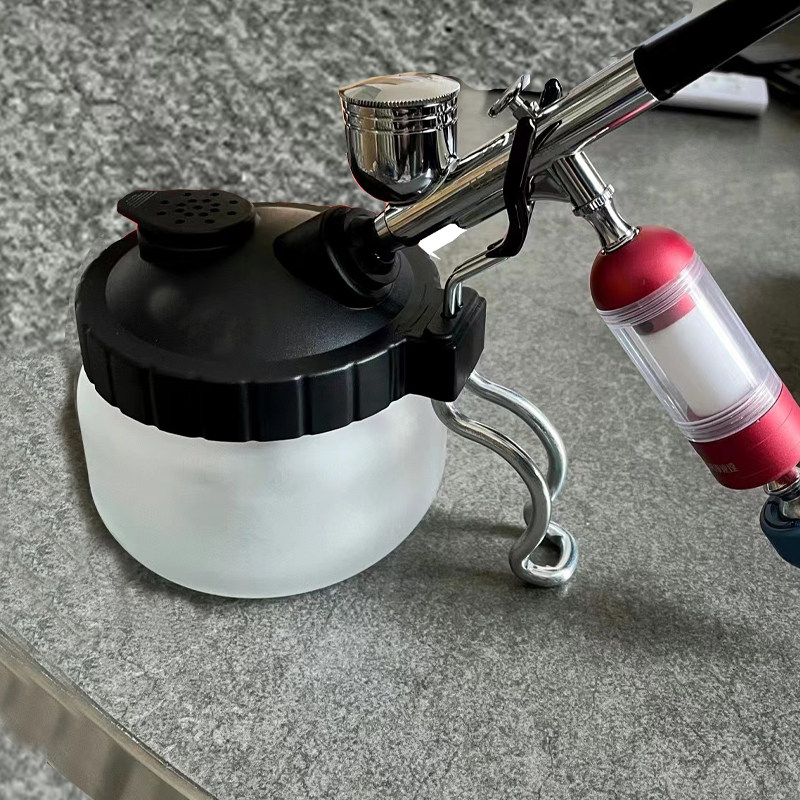 上色喷笔清洗壶洗笔器工具图片