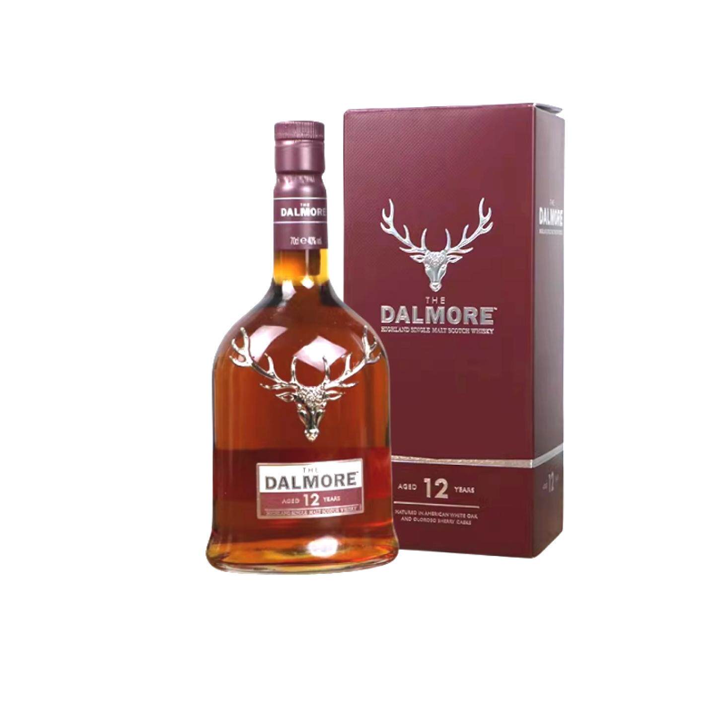 大摩12年单一麦芽苏格兰威士忌Dalmore帝摩达尔摩进口洋酒行货