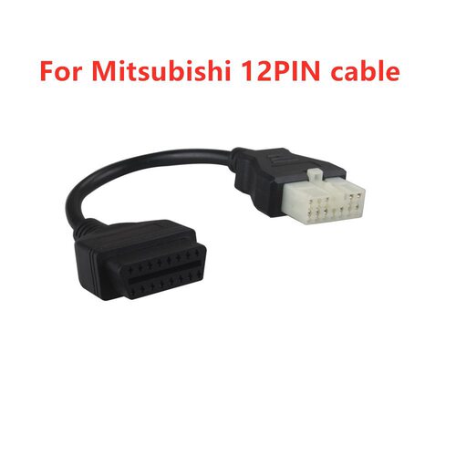 12 Pin to 16 Pin OBD 2 Cable 适用于三菱Mitsubishi  12针