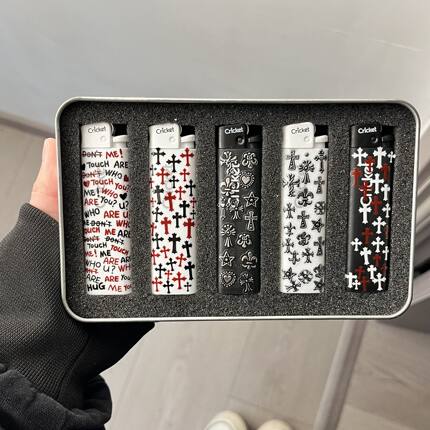 正品草蜢cricket砂轮打火机创意手工diy一次性明火高颜值耐用礼物