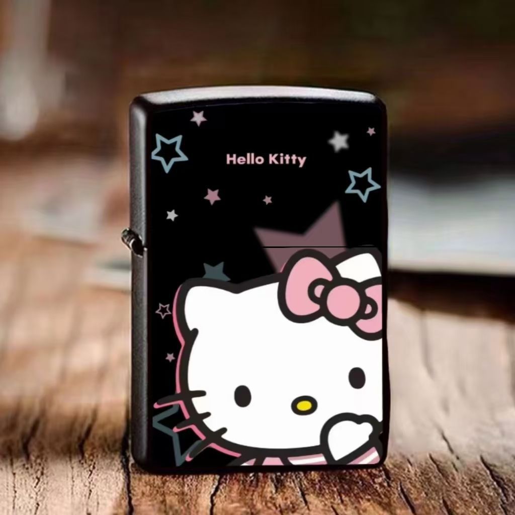 hellokitty凯蒂猫煤油打火机创意砂轮网红爆款高颜值ins可定制潮