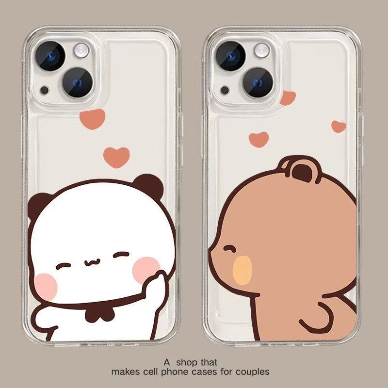一二布布情侣手机壳适用iPhone16可爱苹果15promax趣味14plus卡通13秀恩爱12华为p70荣耀90vivo小米红米OPPO