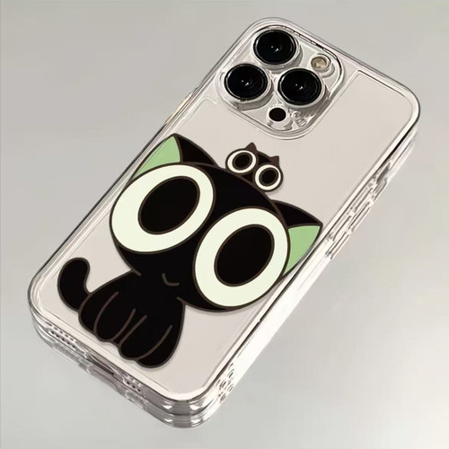 可爱罗小黑适用苹果16promax手机壳13猫咪iPhone15透明14plus全包软壳11/12华为p70荣耀90vivo小米红米OPPO
