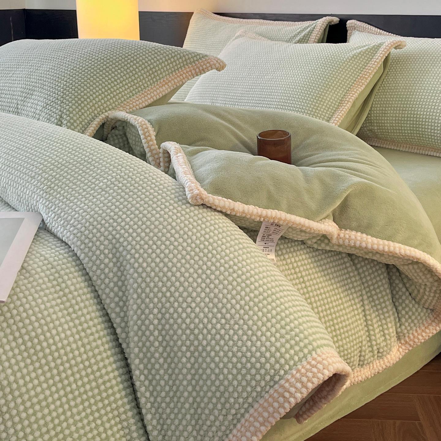 2025新款牛奶绒四件套冬