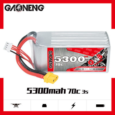 GNB高能 5300mAh 3S2P 11.1V 70C遥控汽车RC模型锂电池LiPo可定制